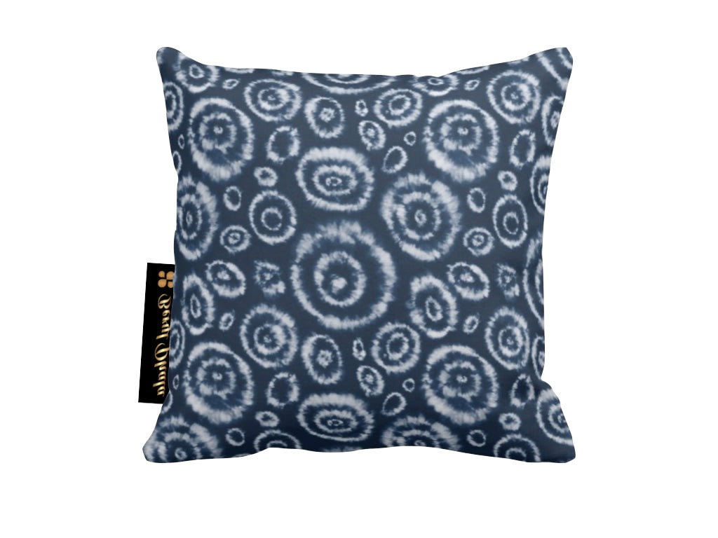 Tie Dye Print Design Throw Cushion 1