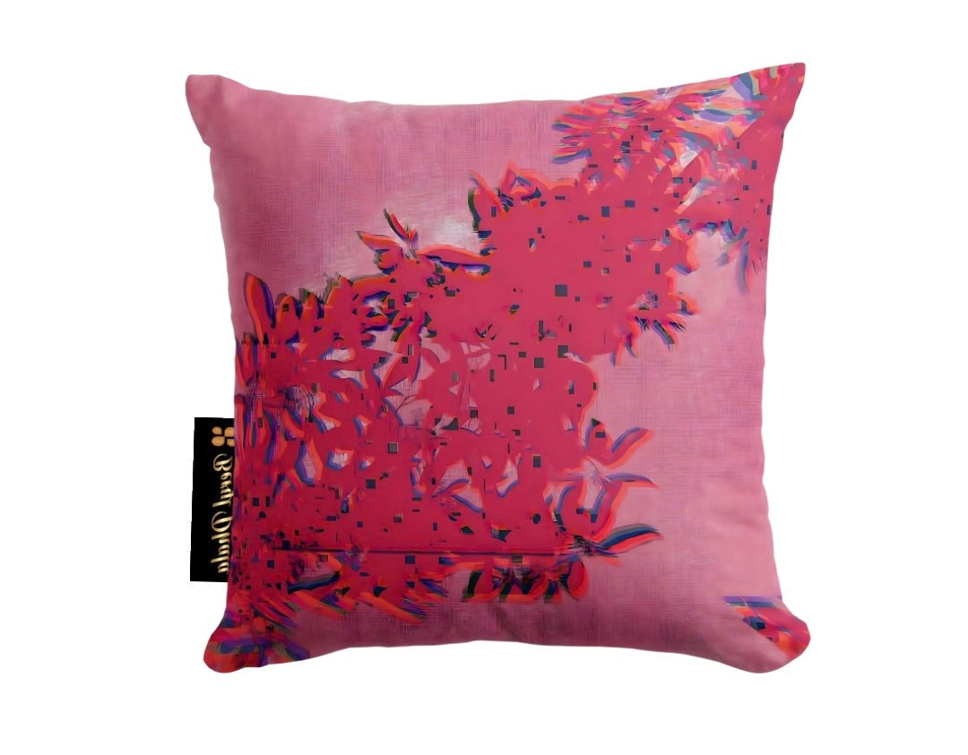 Throw Cushion Viva Magenta Texture 22 Metaverse