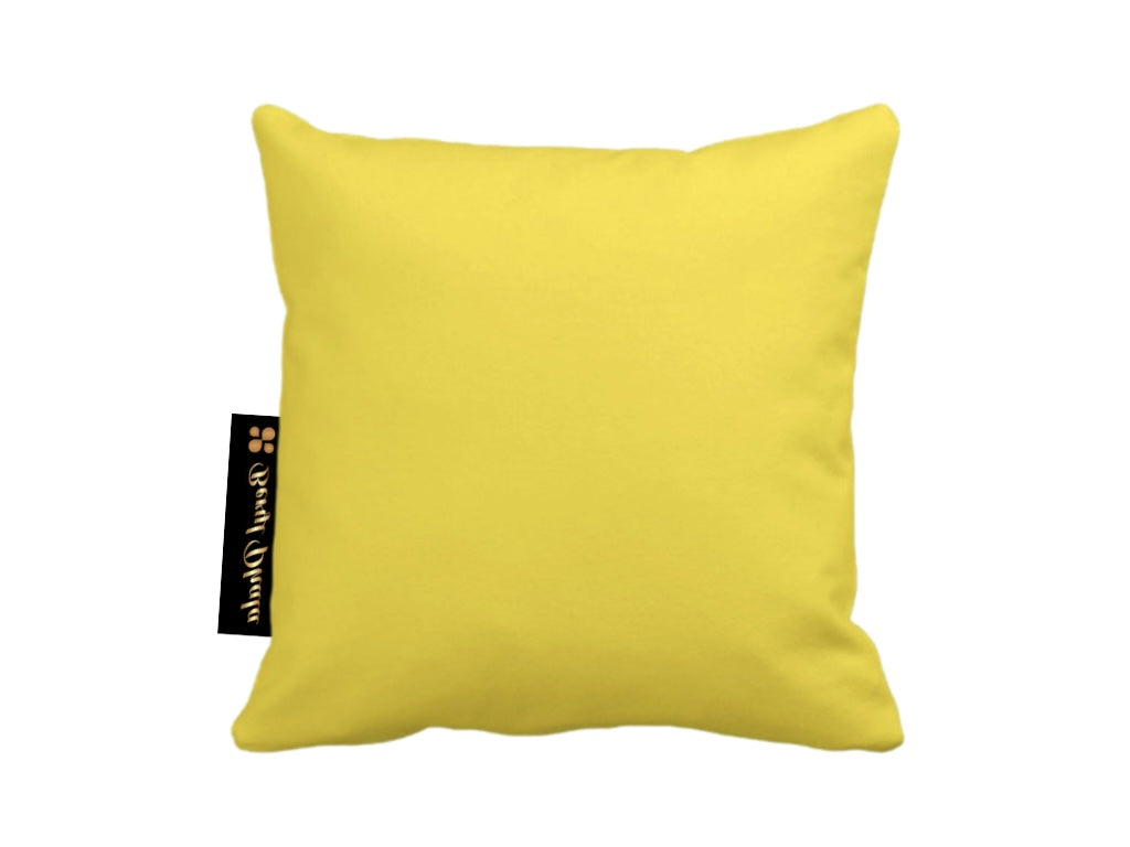 Solid Yellow Throw Cushion