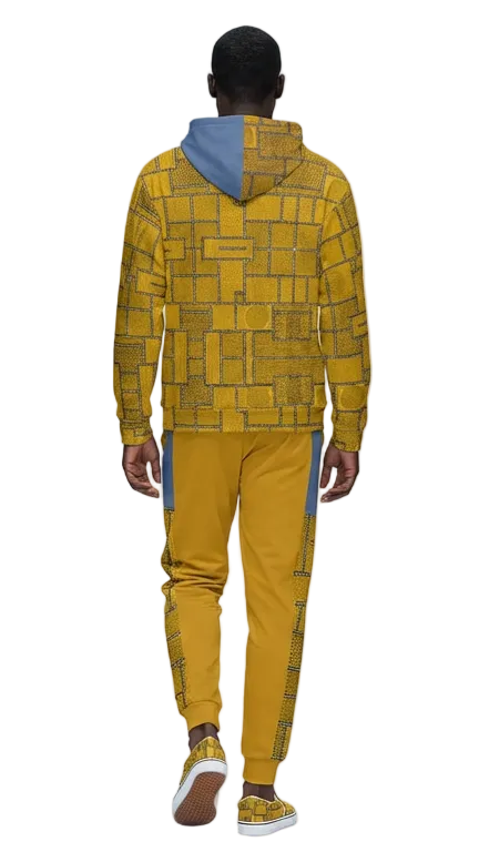 Unisex Hoodie Afro Patchwork Print Design 3