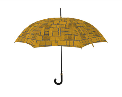 Umbrella Afro Patchwork Print Design 2