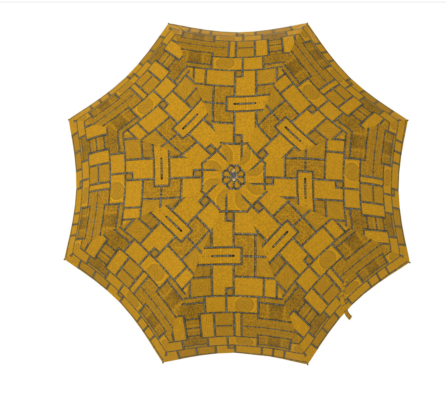 Umbrella Afro Patchwork Print Design 2