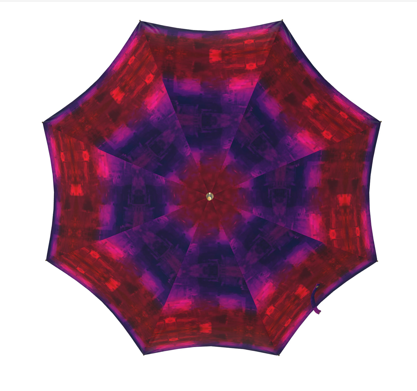 Umbrella Red & Deep Purple Watercolour