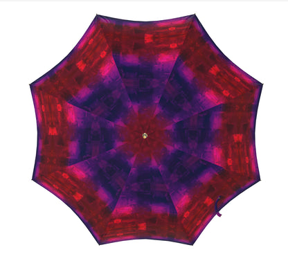 Umbrella Red & Deep Purple Watercolour