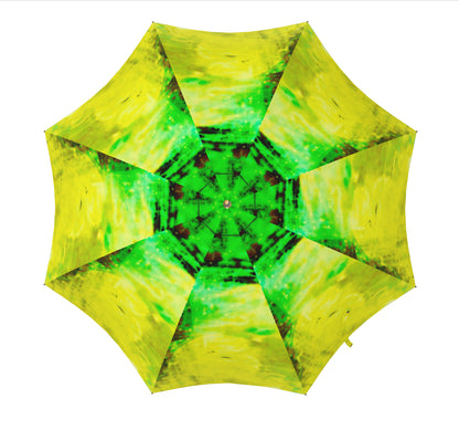 Umbrella Lime Green Watercolour