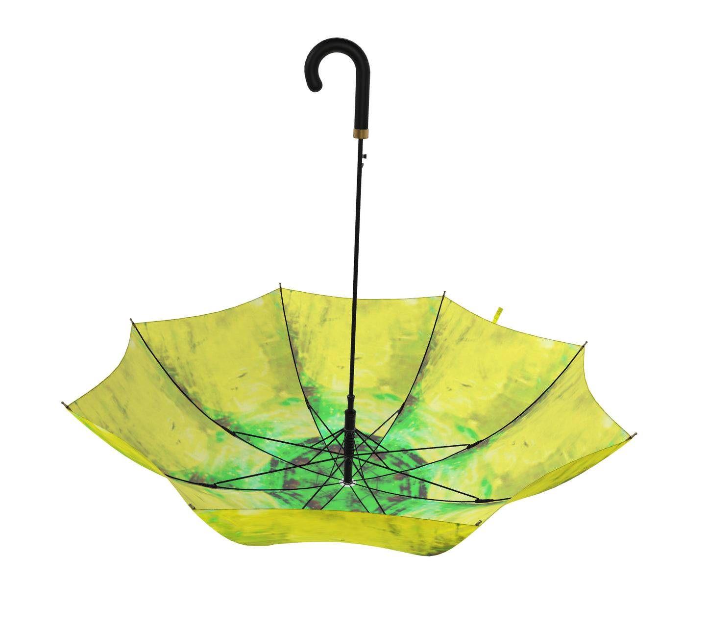 Umbrella Lime Green Watercolour