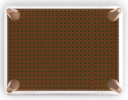 Footstool Energy African Print Diamond Pentagon
