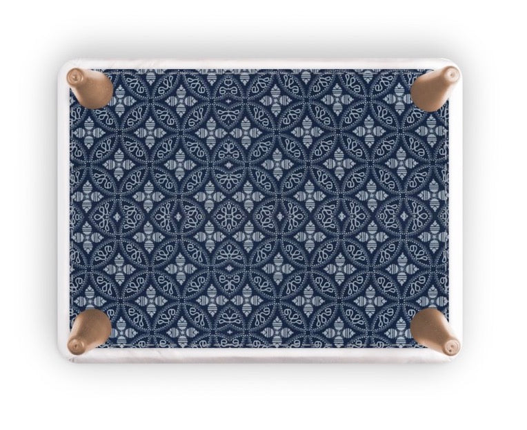 Footstool Indigo BPINT003
