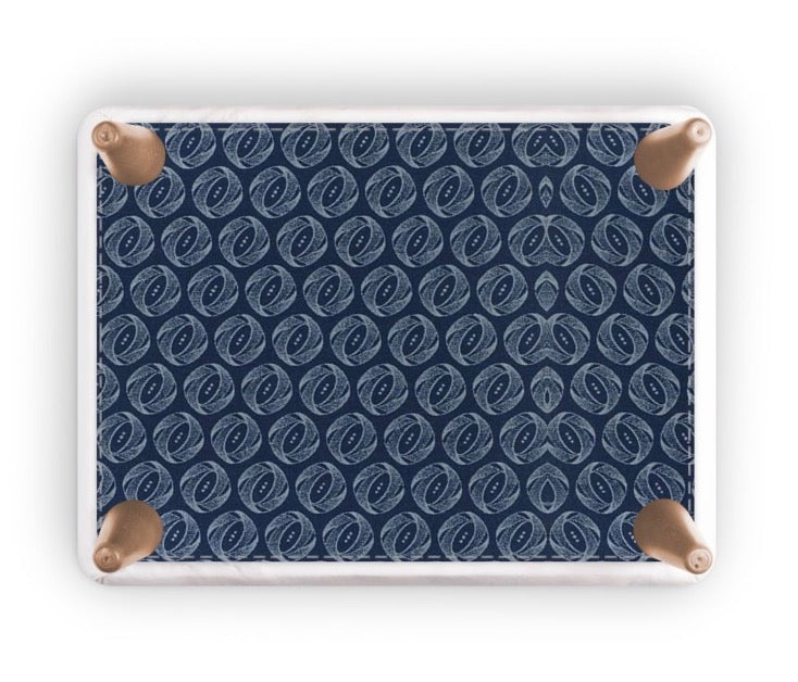 Footstool Indigo BPINT005