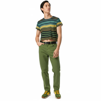 Unisex Crop Tee Energy Healing High Five