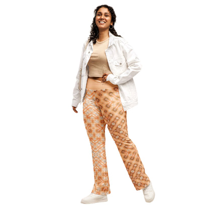 Flare Leggings Peach Fuzz Floral #1.7