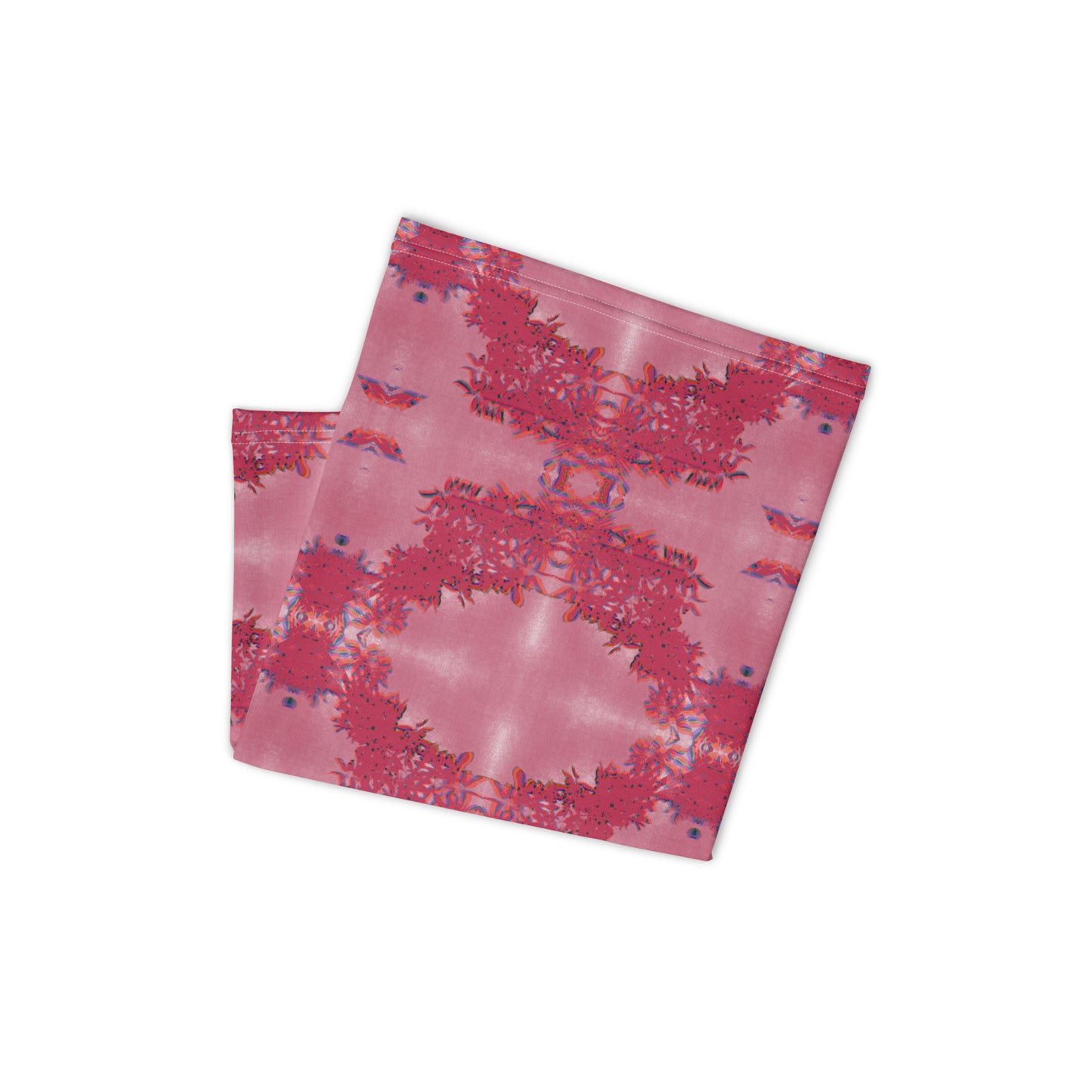 Neck Gaiter Viva Magenta Abstract Print Design 22.1 Metaverse