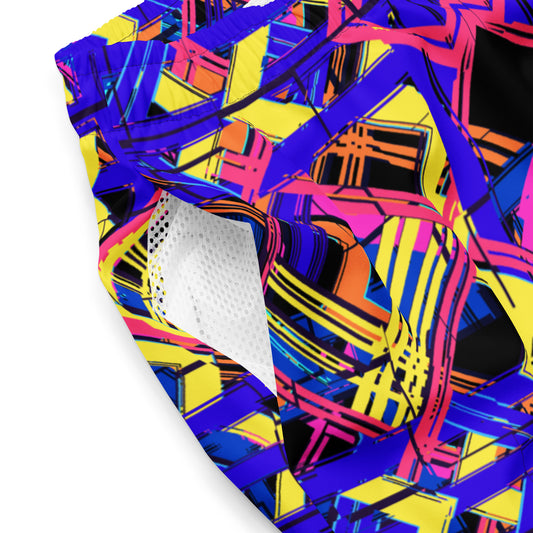 Men’s Recycled Swim Trunks Abstract Print 5