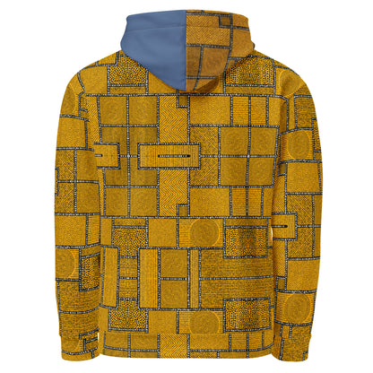 Unisex Hoodie Afro Patchwork Print Design 3