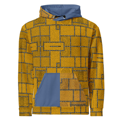 Unisex Hoodie Afro Patchwork Print Design 3