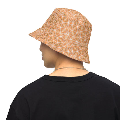Reversible Bucket Hat Peach Fuzz Print 11 and 1.14