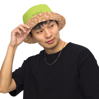 Reversible Bucket Hat Peach Fuzz #1.15 Solid Neon Green