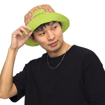 Reversible Bucket Hat Peach Fuzz #1.15 Solid Neon Green