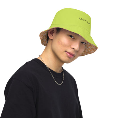 Reversible Bucket Hat Peach Fuzz #1.15 Solid Neon Green