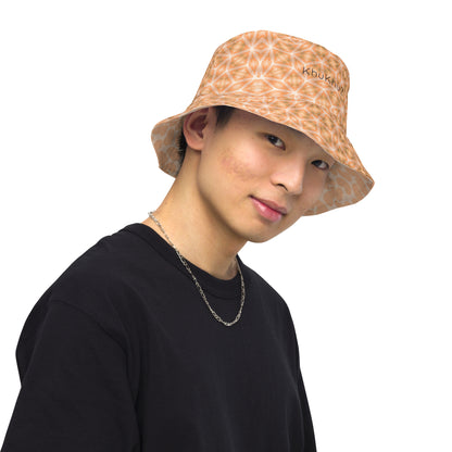 Reversible Bucket Hat Peach Fuzz Print 11 and 1.14