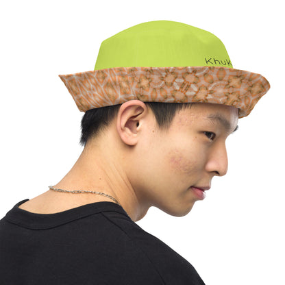 Reversible Bucket Hat Peach Fuzz #1.15 Solid Neon Green