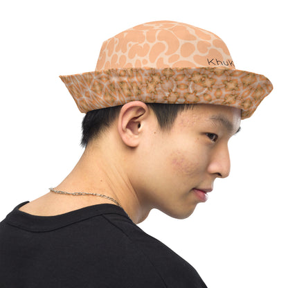 Reversible Bucket Hat Peach Fuzz Print 11 and 1.14