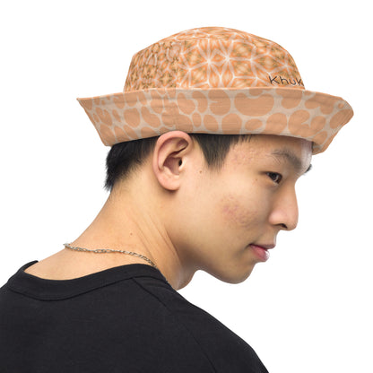 Reversible Bucket Hat Peach Fuzz Print 11 and 1.14