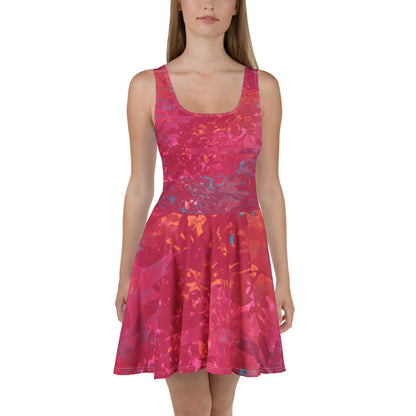 Skater Dress Viva Magenta Pattern 5 Metaverse