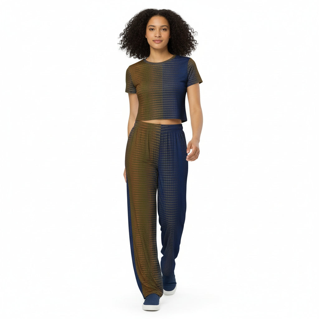Unisex Wide-leg Pants Energy Healing Print 1.1