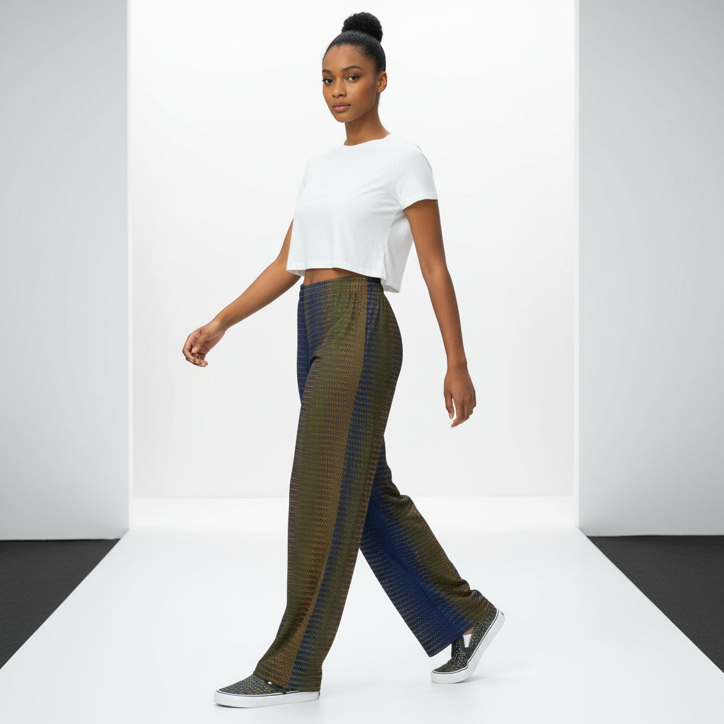 Unisex Wide-leg Pants Energy Healing Print 1.1