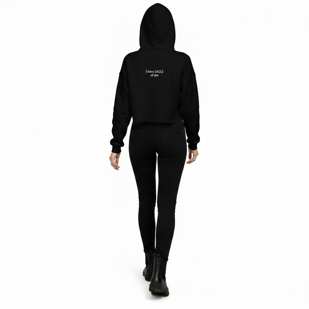 Wearing this black top and black jeans with black boots walking