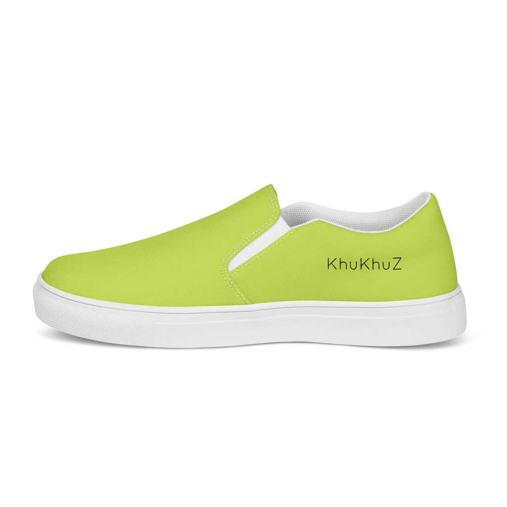 Women’s slip-on canvas shoes neon green KhuKhuZ Fashion & Lifestyle